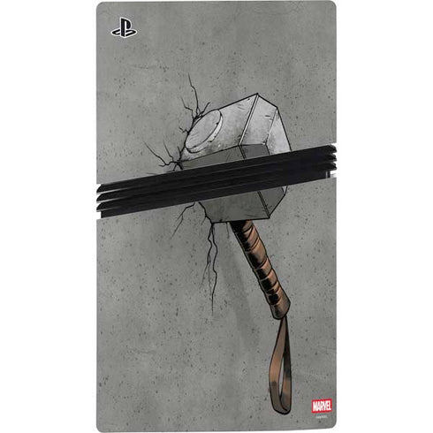 Marvel Thor Thors Hammer Mjolnir PS5 Pro Disk Bundle  Skin